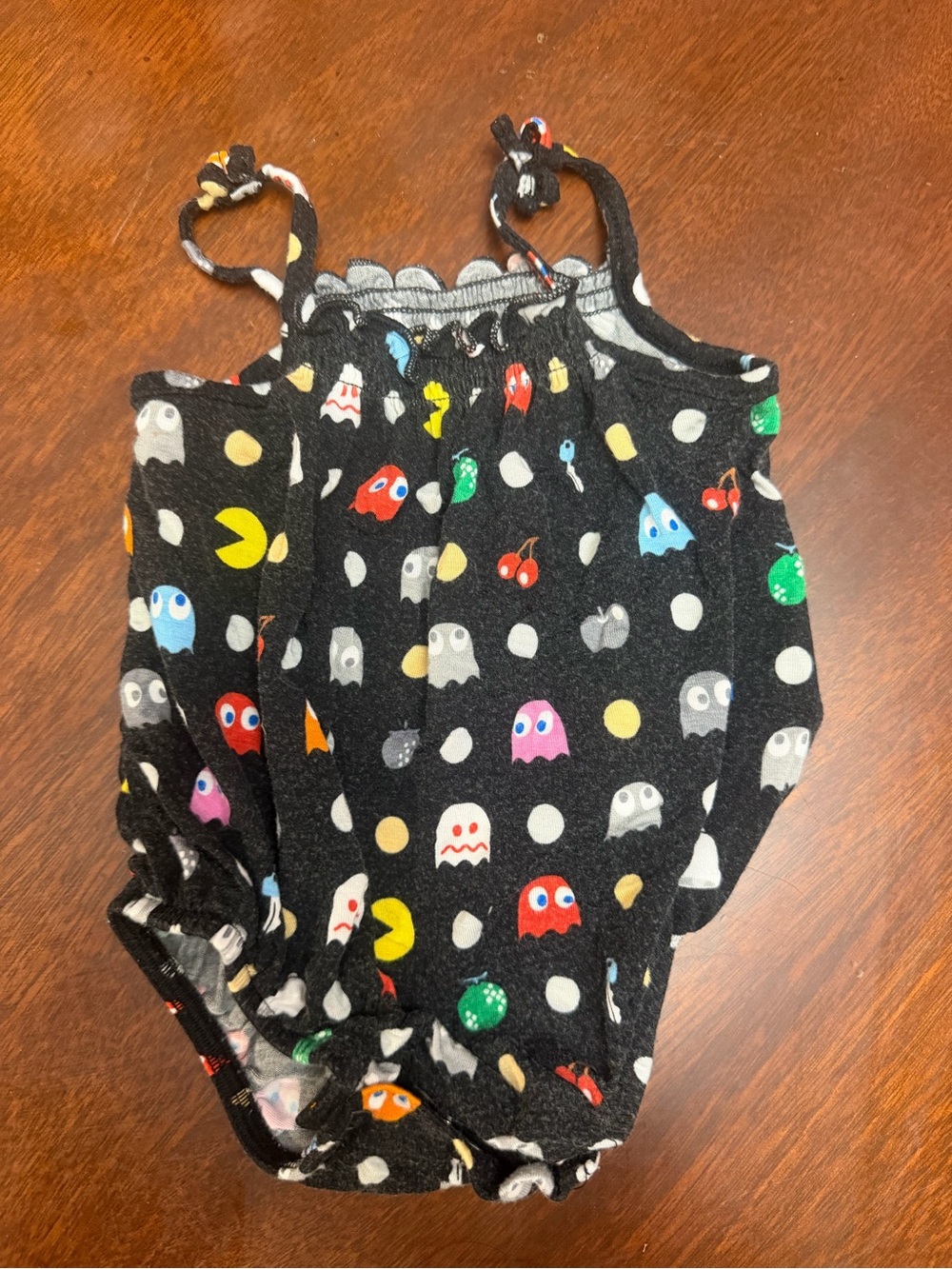 Posh Peanut Black Pac-Man Ghost Print One-Piece